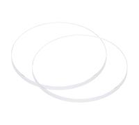 QUARKZMAN 2Pcs Verre de Montre en Cristal Transparent 31,5 mm de Diamètre, 2 mm D'Épaisseur, Rond, Plat, en Verre Minéral de Haute Transmittance, Pièce Rechange pour Réparateur de Montres