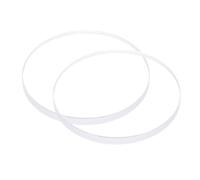 QUARKZMAN 2Pcs Verre de Montre en Cristal Transparent 36mm de Diamètre, 3mm D'Épaisseur, Rond, Plat, en Verre Minéral de Haute Transmittance, Pièce de Rechange pour Réparateur de Montres