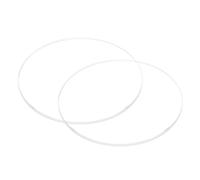 QUARKZMAN 2Pcs Verre de Montre en Cristal Transparent 41mm de Diamètre, 2mm D'Épaisseur, Rond, Plat, en Verre Minéral à Haute Transmittance, Pièce de Rechange pour Réparateur de Montres