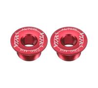 QUARKZMAN 2pcs Vis De Couvercle De Manivelle M19 Alliage D'Aluminium Boulon De Fixation De Manivelle De Vélo Vis De Manivelle pour VTT Et Vélo De Route, Rouge