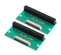 QUARKZMAN 2Pièces Connecteur Carte Ffc Fpc 40 Broches 0,5 mm Socket Vers Adaptateur Banconnecteur Femelle Double Rangée 2,54 mm Carte Conversion Pcb pour Lecteur Dvd/Caméra/Ordinateurs