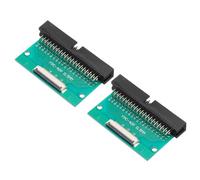 QUARKZMAN 2Pièces Connecteur Carte Ffc Fpc 40Broches 0,5mm Socket Vers Adaptateur Broches Mâles Dc3 2,54mm Double Rangée Angle Droit Carte Conversion Pcb Téléviseurs Lcd/Caméra/Ordinateurs