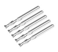 QUARKZMAN 3.175mm 1/8" Tige 3.0mm x 12mm Spirale Routeur Bits x 5PCS Solide Carbure CNC Fin Fraise pour Découpe Acrylique Plastique Résine Bois [2 Cannelures]