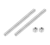 QUARKZMAN 3/8"-16 Tige Filetée Complète, 2 Pcs 304 Acier Inoxydable Longue Vis Filetée 5" Longueur Filetage à Droite Pour Montage Meubles Assemblage Fixation