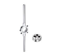 QUARKZMAN 3/8-16 UNC Rond Filières Machine Filetage Filetage Filières 1,2" OD Outil Acier, Filière Crosse Poignée Clé 30mm Dia M10-M11 Métrique Rond Filière Support