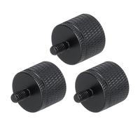 QUARKZMAN 3 Adaptateurs de Pied de Micro 1/4 Femelle vers M5 Mâle en Alliage d'Aluminium pour Support de Trépied de Microphone, Noir