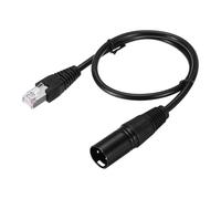 QUARKZMAN 3 Broches DMX512 XLR Mâle Vers RJ45 Mâle Câble Adaptateur, 1.6ft Câble Extension Microphone pour Console Éclairage Studio Scène