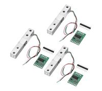 QUARKZMAN 3 Ensemble Capteur De Poids À Cellule De Charge Numérique 1KG + Module HX711 Capteur De Pesage Précision 24 Bit A/D Double Canal 16x24mm Pour Kit Balance