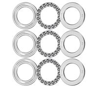 QUARKZMAN 3 Ensemble de 51106 Roulements à Billes de Poussée 30 x 46 x 12mm Roulement à Billes Axial Plan à une Rangée, Acier au Chrome (ABEC3)