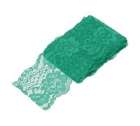 QUARKZMAN 3 Inch Wide 5 Yard Elastic Lace Ribbon Dark Green Floral Pattern Stretch Lace Trim Embroidered Fabric For Sewing Making And DIY Crafts Gift Wrapping Bouquets Wedding Decor