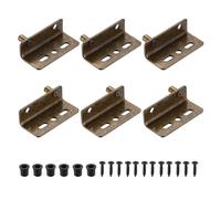 QUARKZMAN 3 Jeux De Pivots De Charnière, 40 x 26 mm Charnières À Axe Caché Robustes Avec Douille Pour Meubles Armoires Portes En Bois, Bronze