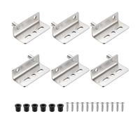 QUARKZMAN 3 Jeux De Pivots De Charnière, 40 x 26 mm Charnières De Porte À Axe Caché Robustes Avec Douille Pour Meubles Armoires Portes En Bois, Argent