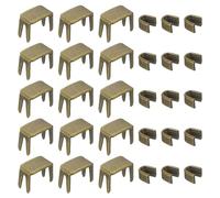 QUARKZMAN #3 Kit de Retenue de Curseur de Fermeture Éclair, 100Pcs Butées Inférieures & 200Pcs Principaux Arrêts pour Sacs Manteaux Fermetures à Glissière Fermées Remplacement, Bronze