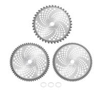 QUARKZMAN 3 Lames De Broyeur 10" 40T 60T 80T Avec Pastilles En Carbure Set De Lames Pour Débroussailleuse Lames Circulaires En Métal Avec Adaptateur De Rondelle 20mm Pour Taille-Bordures