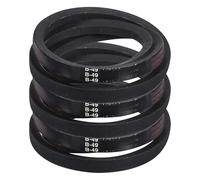 QUARKZMAN 3 Pack B49 Classic Wrapped V-Belt, 52" Circonférence Extérieure Wrapped Industrial Rubber V-Belt B Profile V-Belt pour Industrial Machinery Equipment, Black
