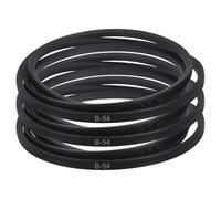 QUARKZMAN 3 Pack B54 Classic Wrapped V-Belt, 57" Circonférence Extérieure Wrapped Industrial Rubber V-Belt B Profile V-Belt Pour Industrial Machinery Equipment, Black