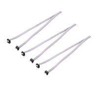 QUARKZMAN 3 Pcs Câble Plat Ruban IDC, Pas 2.54mm Largeur 7.6mm Longueur 50cm 6 Broches FC à FC Connecteur Plat Ruban Fil Jumper pour PC, Écrans LED