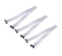 QUARKZMAN 3 Pcs Câble Plat Ruban IDC, Pas De 2.54mm Largeur De 22mm Longueur De 50cm 18 Broches FC à FC Connecteur Plat Ruban Fil Jumper pour PC, Écrans LED