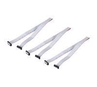 QUARKZMAN 3 Pcs Câble Ruban Plat IDC, Pas 2.54mm Largeur 17mm Longueur 50cm 14 Broches Connecteur Ruban Plat FC à FC Fil Jumper pour PC, Écrans LED