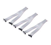 QUARKZMAN 3 Pcs Câble Ruban Plat IDC, Pas 2.54mm Largeur 28mm Longueur 50cm 22 Pin Connecteur Ruban Plat FC à FC Fil Jumper pour PC, Écrans LED