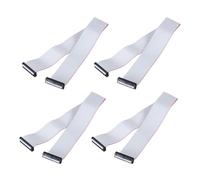 QUARKZMAN 3 Pcs Câble Ruban Plat IDC, Pas 2.54mm Largeur 43mm Longueur 50cm 34 Broches Connecteur Ruban Plat FC à FC Fil Jumper pour PC, Écrans LED