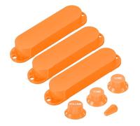 QUARKZMAN 3 Pcs Covers De Micro Guitare Simple Bobine Pour ST Series, Orange