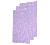 QUARKZMAN 3 Pcs Feuille Acrylique Perle Pailletée,12" x 8" x 1/8" Feuilles Plastiques Pmma Perles Moulées Extrudées Translucides Pour Artisanat DIY Découpe Laser & Gravure,Purple