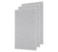 QUARKZMAN 3 Pcs Feuilles Acryliques Pailletées Argent 1/8" D'Épaisseur 12" x 8" PMMA Brillant Plastique Fluorescent Extrudé Translucide Pour DIY Artisanat Découpe Laser & Gravure