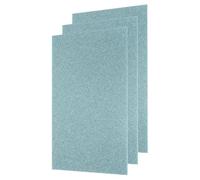 QUARKZMAN 3 Pcs Feuilles Acryliques Pailletées Bleu Clair 1/8" d'Épaisseur 12" x 8" PMMA Brillant Plastique Fluorescent Extrudé Blocs Translucides Pour DIY Artisanat Découpe Laser