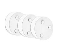 QUARKZMAN 3 Pcs Support Magnétique pour Détecteur Brume avec Pastilles Adhésives Extra Fortes Montage Magnétique Universel à 3 Voies pour Suspendre 70mm Diamètre pour Alarmes