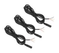 QUARKZMAN 3 Pices Connecteur Femelle Jack 3.5mm Vers Fil Nu Extrmit Ouverte Remplacement 26AWG TRS 2 Pôles Stro 1/7" Mono Câble