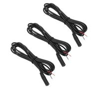 QUARKZMAN 3 Pices Jack Femelle 3.5mm Vers Fils Nus Extrmit Ouverte Remplacement 26AWG TRS 2 Pôles Stro 1/8" Mono Câble Audio Plug