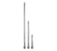 QUARKZMAN 3-Piece Set 1/4" Drive Impact Extension Bar 3" 6" 10" Silver | Chrome Vanadium Steel, Extra Long Socket Wrench Extender, Square Drive Socket Driver Handle pour Loosening and Tightening