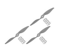 QUARKZMAN 3 Pièces 12x6 Pouces Hélice RC Hélices à 2 Pales Gris avec Bagues d'Adaptation pour Remplacement d'Hélice d'Avion RC