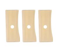 QUARKZMAN 3 Pièces Côtes en Poterie 12.7cm x 5.5cm Outils en Bois pour Sculpture Céramique pour Finition Façonnage Et Lissage Élimination des Traces De Doigts