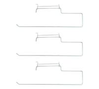 QUARKZMAN 3 Porte-Rouleaux De Papier Pour Panneau Perforé 12" En Acier Inoxydable Crochet D'Affichage Pour Panneau Perforé Supports Suspendus Organisateur Murale Pour Outils Pour Cuisine