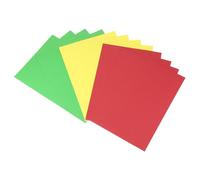 QUARKZMAN 30 feuilles de papier cartonné rouge profond vert vif jaune vif | 8" x 12", pour impression dessin DIY, fournitures d'artisanat artistique
