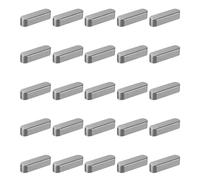 QUARKZMAN 30 Pcs Clavette À Bout Rond, 30x8x7mm Acier Au Carbone Assortiment De Clavettes Parallèles Pour Arbre De Transmission Pour Industrie Des Fixations Mécaniques