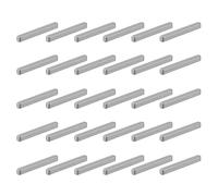 QUARKZMAN 30 Pcs Clavette Plate À Bout Rond, 50x5x5mm Acier Au Carbone Assortiment De Clavettes Parallèles Pour Arbre De Transmission Pour L'Industrie Des Fixations Mécaniques