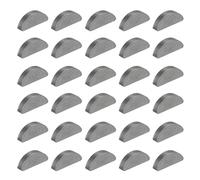 QUARKZMAN 30 Pcs Clavette Woodruff, 19x4x7mm Acier Au Carbone Clavette Demi-Lune Métrique Clés Outil Demi-Lune Pour Mechanical Fasteners Industry