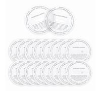 QUARKZMAN 30 Pcs Couvre-Poussière Pour Bougies, 7cm/2.8" Rond Imprimé Translucide Protecteurs De larme Accessoires De Couvercle Motif De Parfum Bocaux Boîtes Emballage