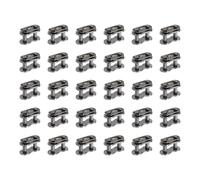 QUARKZMAN 30 Pcs Maillons De Jonction Pour Chaîne #420 Pas 16.6mm, Maillons De Connexion Pour Chaîne À Rouleaux En Acier Carbone, Remplacement De Maillon Maître Pour Bike Bicycle Go Kart