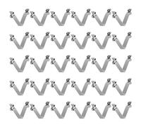 QUARKZMAN 30 Pcs pour Pagaie de Kayak à Double Bouton 6x8x42mm 65Mn | Clip à Ressort à Pression, Clips de Poteau de Tube Télescopique, Ressort en Acier, d'Ascenseur Creux en Forme de V