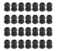QUARKZMAN 30 Pcs Raccord De Câble M18, Trou De Fil 5-10mm Joint Étanche En Nylon Pour Fixation De Câble, Câblage, Réparation, Remplacement De Raccord, Appareils Électriques, Noir