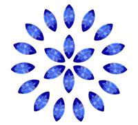 QUARKZMAN 30 Pcs Strass en Forme d'oeil De Cheval, 7 x 15 mm Strass A Dos Pointu pour Fabrication De Bijoux Artisanat Costume Decorations Cristal, Bleu Fonce