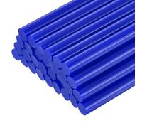 QUARKZMAN 30 Pièces Bâtons de Colle Chaude pour Pistolet, 11mm x 100mm Recharge Universelle pour Pistolet à Colle pour Bricolage, Réparations, Loisirs Créatifs, Décoration, Bleu Vif
