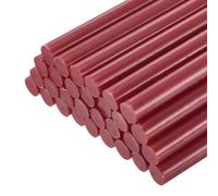QUARKZMAN 30 Pièces Bâtons de Colle Chaude pour Pistolet, 11mm x 200mm Recharge Universelle pour Pistolet à Colle pour Bricolage, Réparations, Loisirs Créatifs, Décoration, Bordeaux
