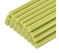 QUARKZMAN 30 Pièces Bâtons de Colle Chaude pour Pistolet, 11mm x 200mm Recharge Universelle pour Pistolet à Colle pour Bricolage, Artisanat, Réparations, Loisirs Créatifs, Vert Fruit