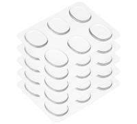QUARKZMAN 30 Pièces d'Amortisseurs de Batterie en Gel, Tampons en Silicone, Tranquilles de Batterie, Amortisseurs de Batterie, Moon Gels Transparents 30x25x3mm pour Batterie, Cymbales