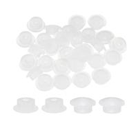 QUARKZMAN 30 Pièces de Bouchons de Trou, Bouchon de Trou de Fixation en Silicone Résistant à la Chaleur pour Trou de 7 mm (9/32 Pouce), Bouchon de Tube à Verrouillage, Blanc